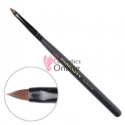 Pensula de unghii 2M Black Beauty pentru gel din par natural ascutita 02 OS
